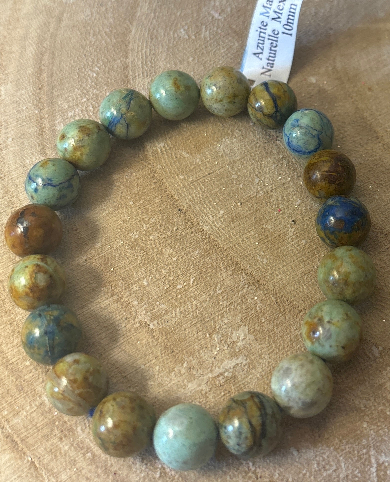 Bracelet Azurite Malachite Naturelle