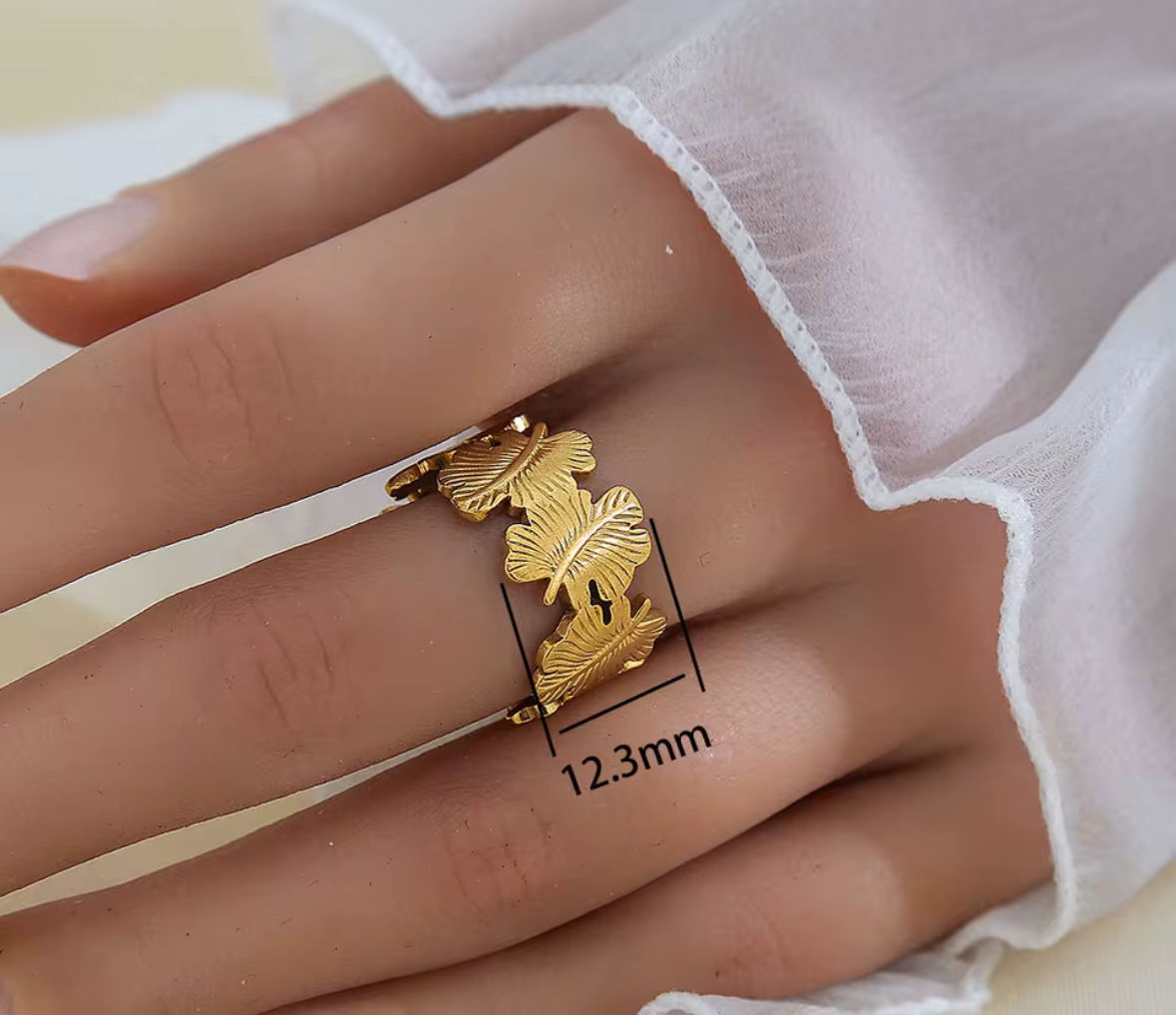 Bague feuilles