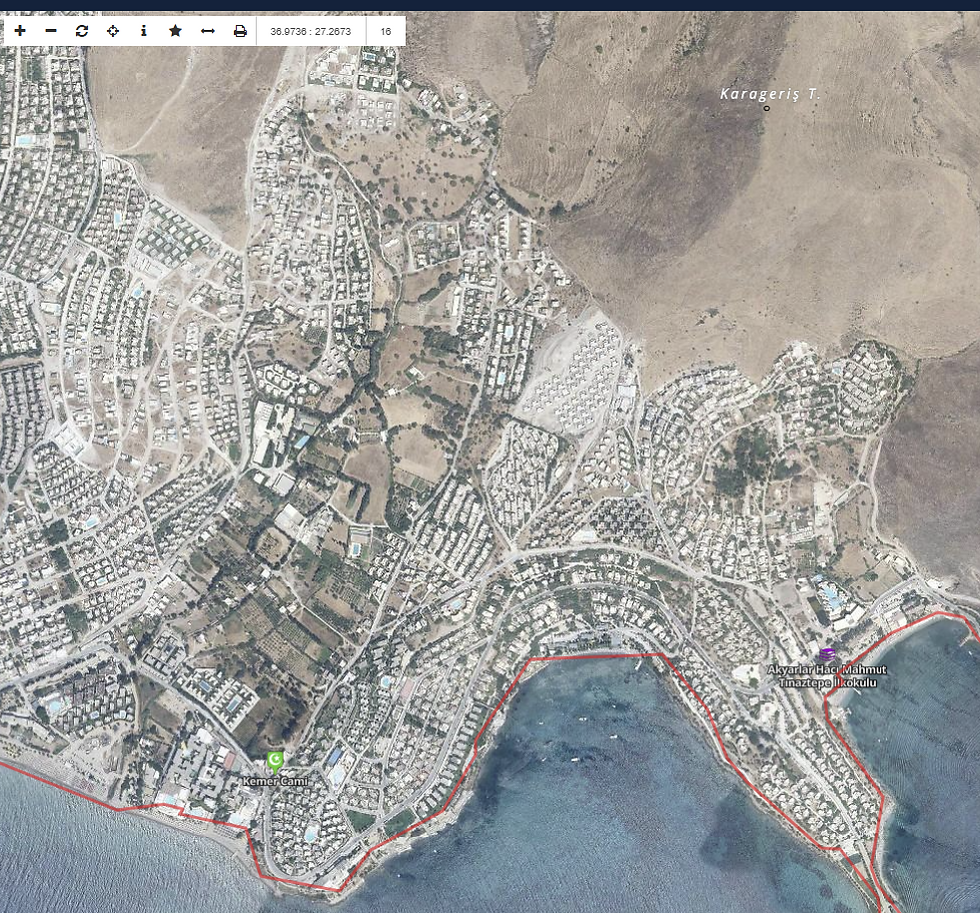 Küçük resim: BODRUM -AKYARLAR KEMER MEVKİİ 250M2 İMARLI ARSA