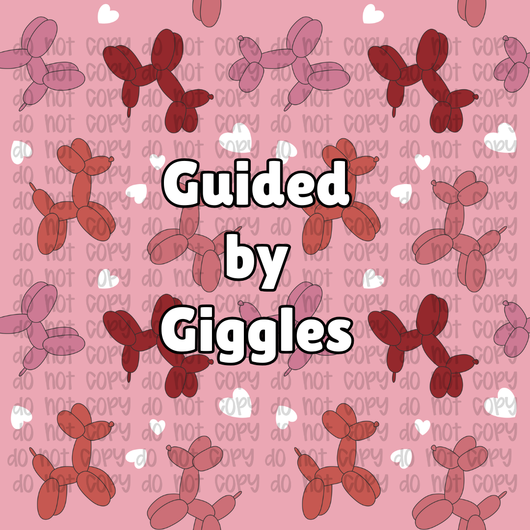 Valentine's Day Balloon Animals Seamless Pattern