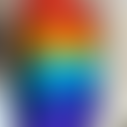 colorful painted chickpeas in a plastic container