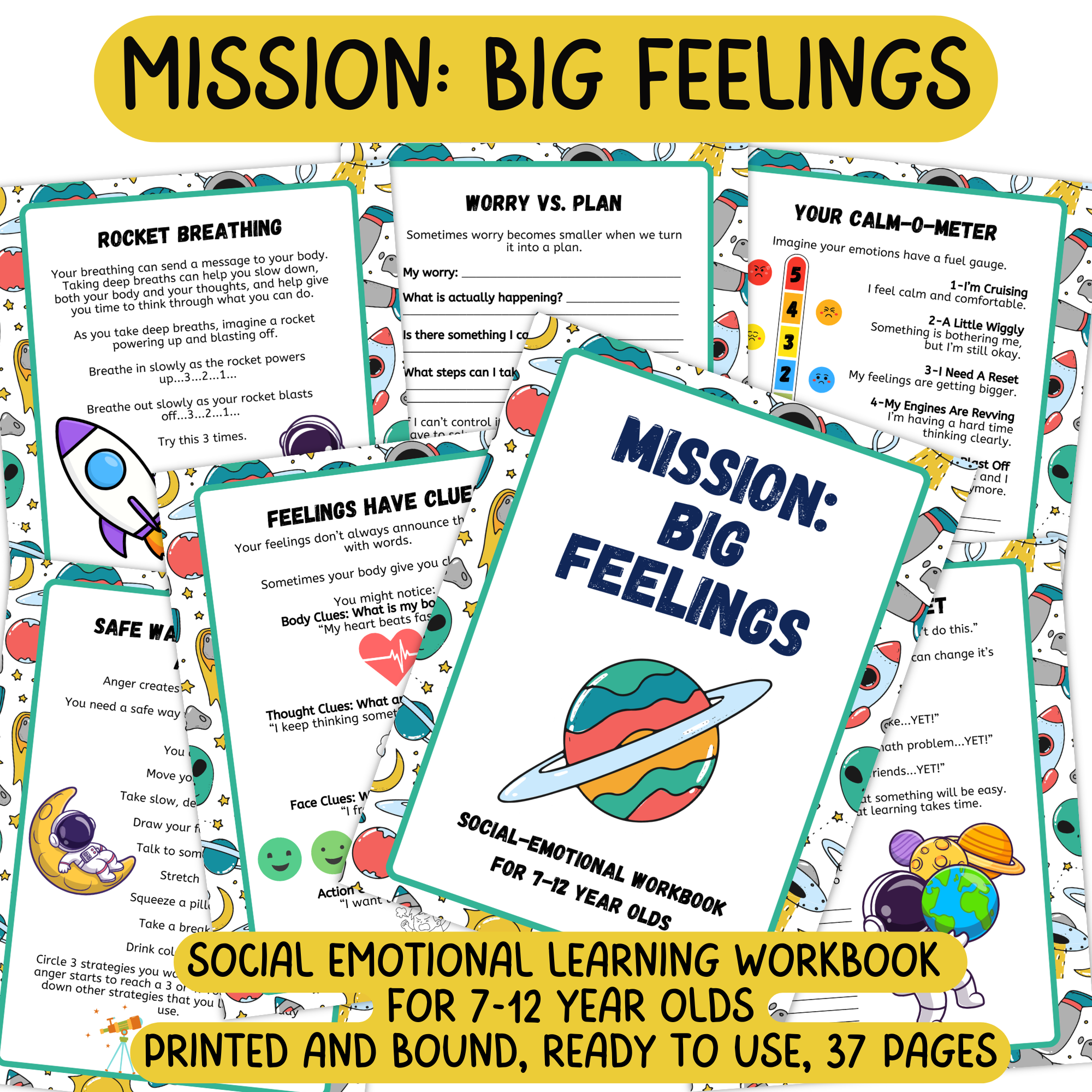 Mission: Big Feelings (7-12 Year Olds) Social Emotional Learning Pack
