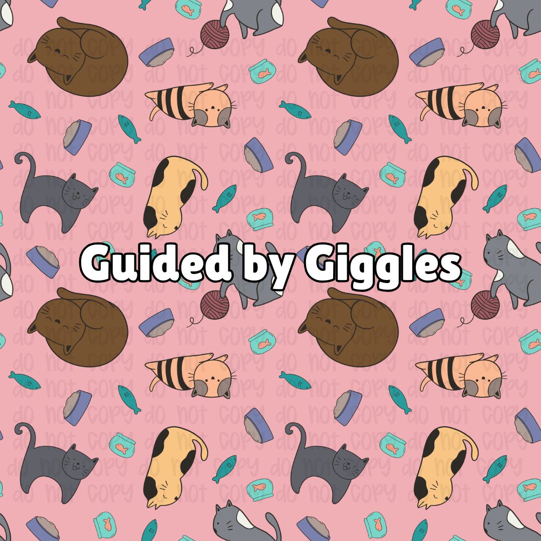 Cats on Pink Background