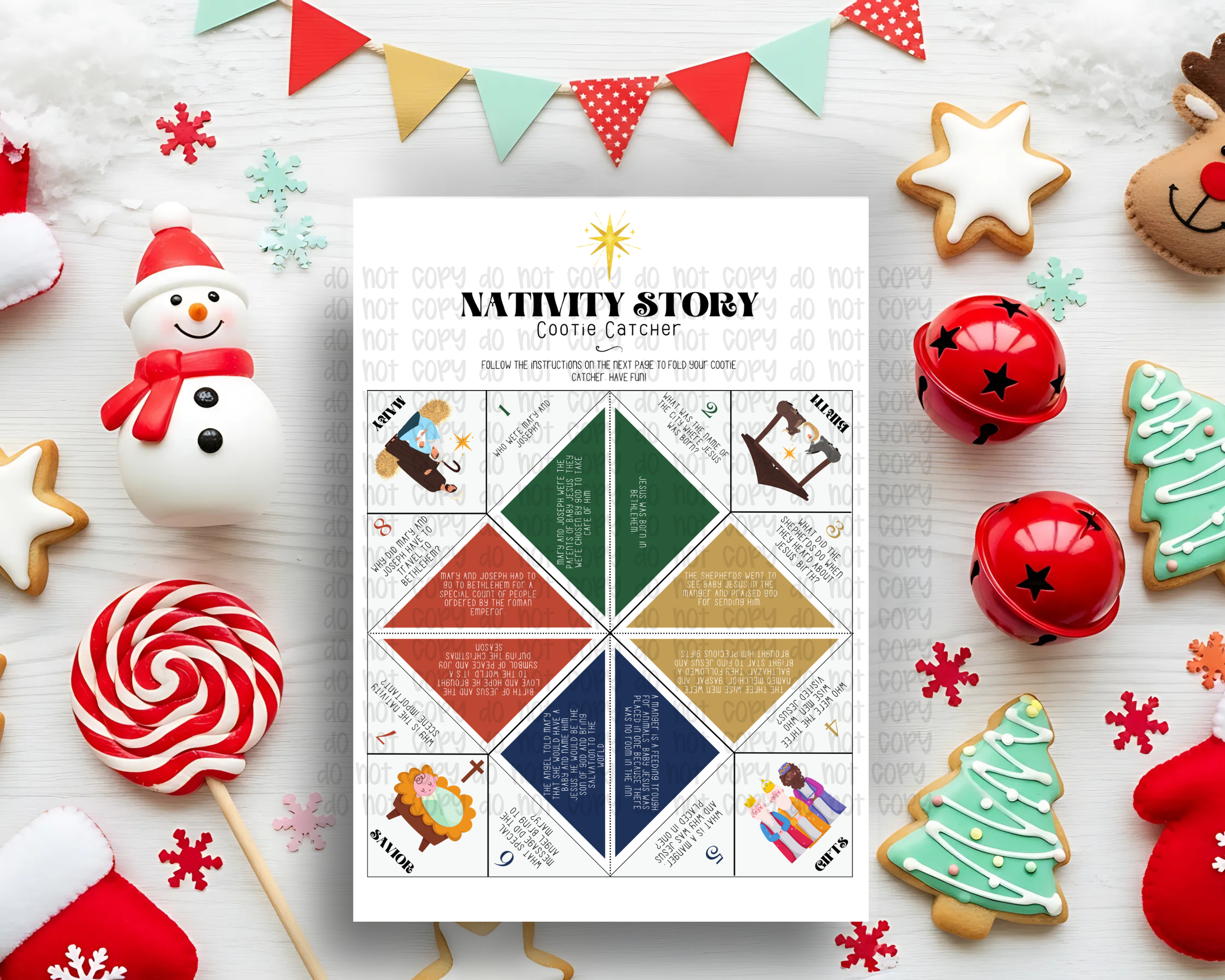 Nativity Cootie Catcher