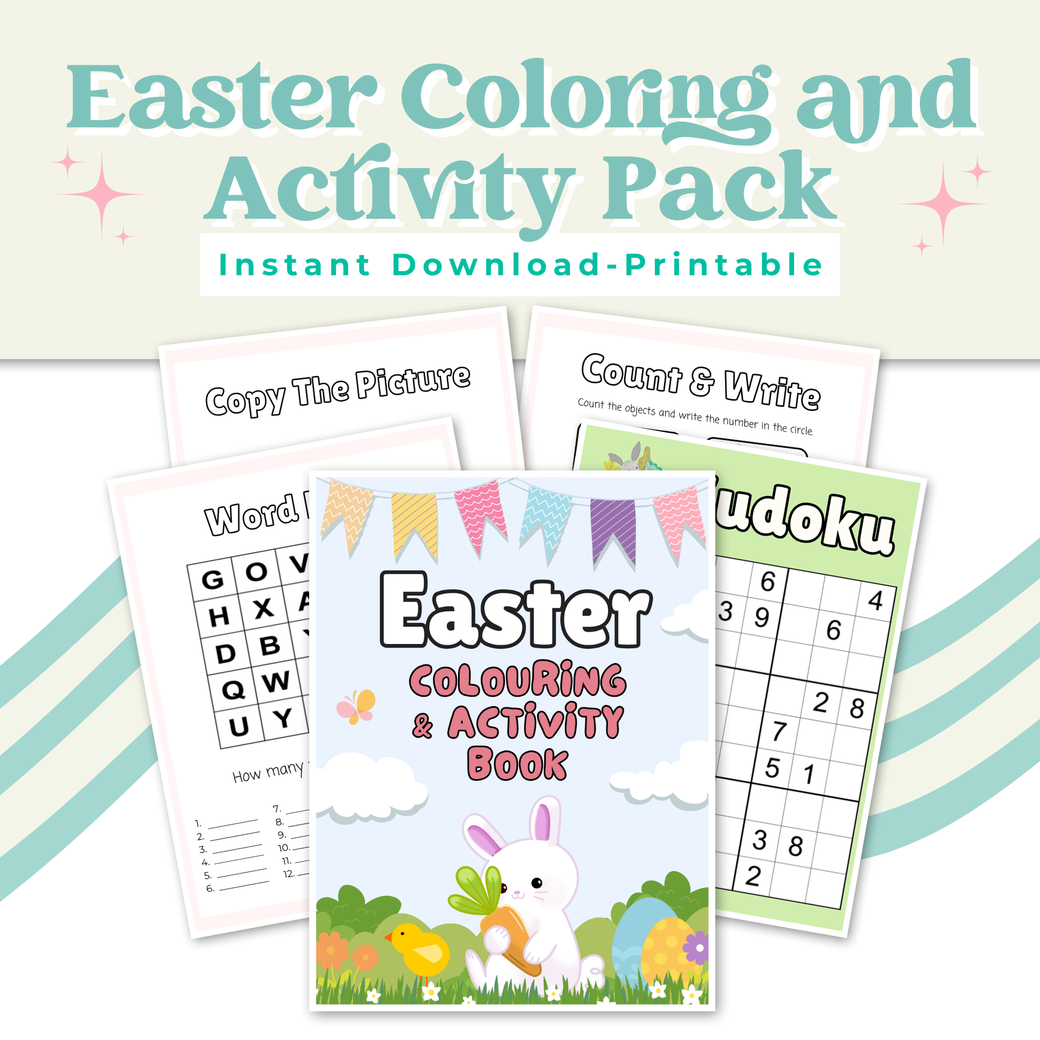 Easter Coloring and Activity Book