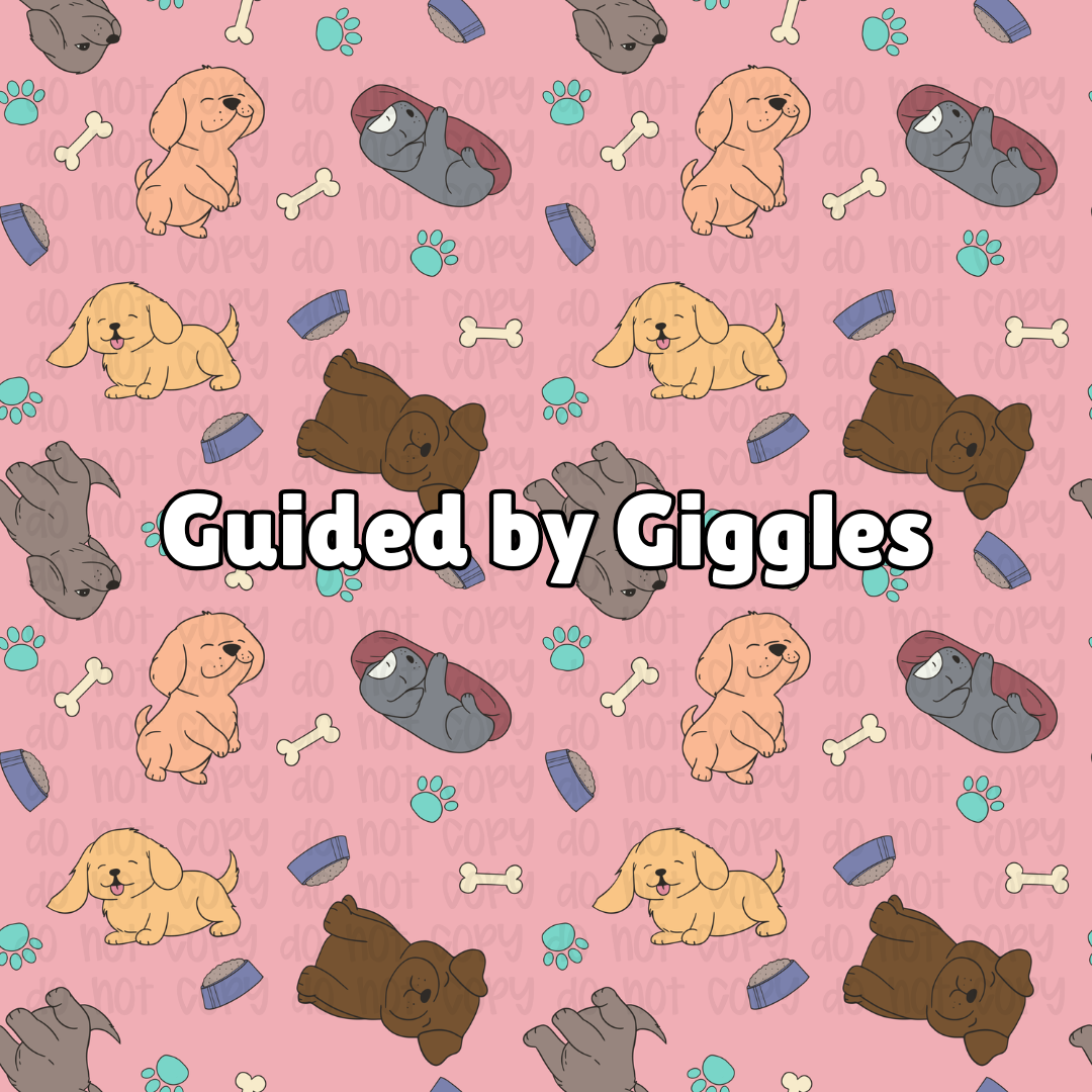Dogs on Pink Background