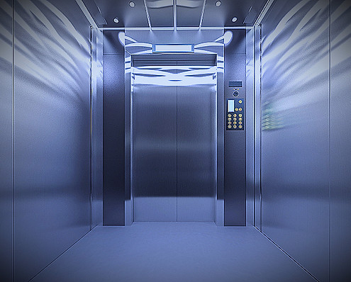Sleek elevator design showing Eletech provides elevator repair, maintenance and modernization service in all elevator brands 