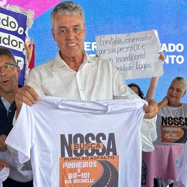 Toninho da Emater lidera articulação para asfalto entre Pinheiros e BR-101 via Brunelli