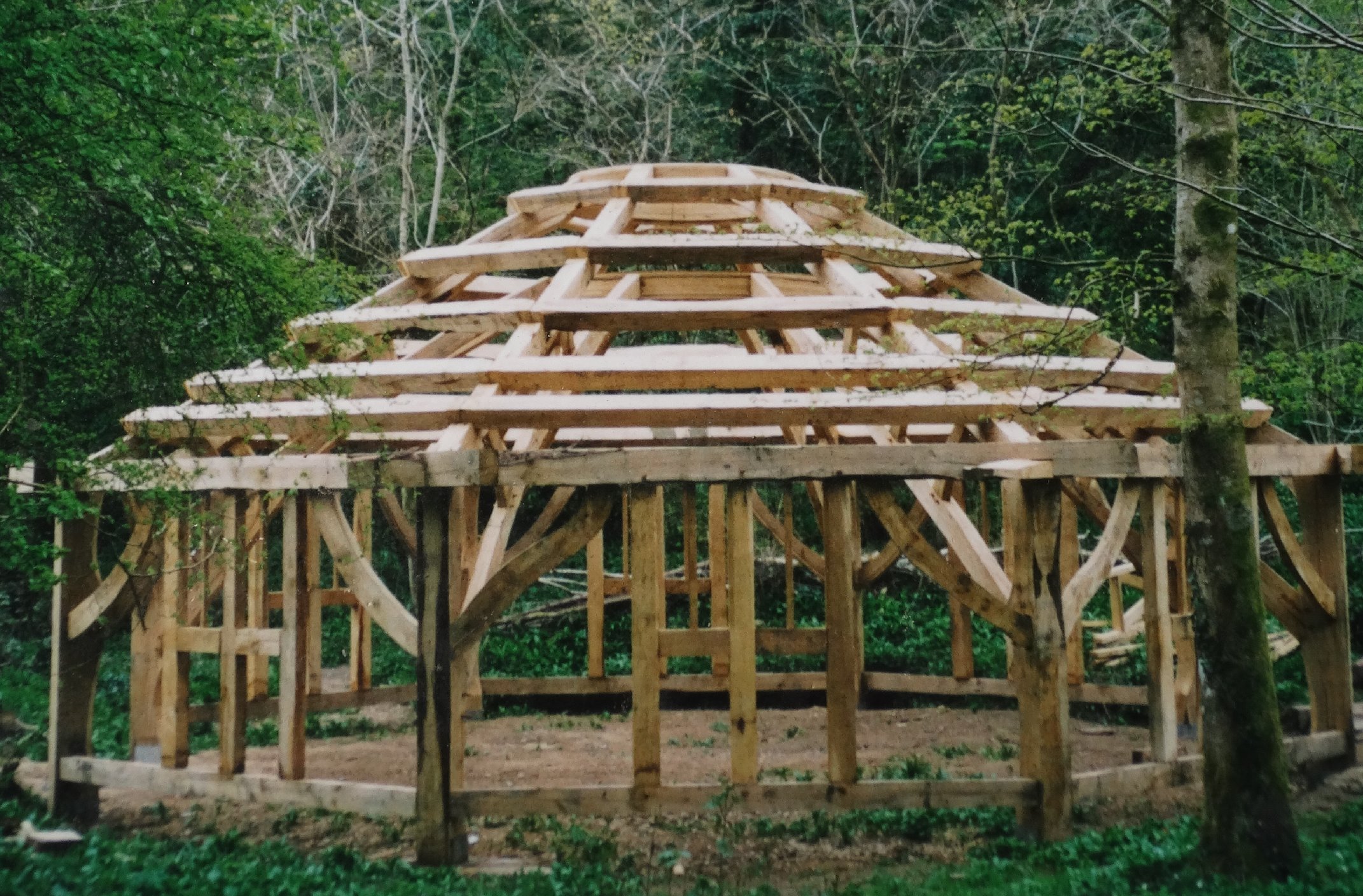 Oak framed structure - Bishops Wood Swan