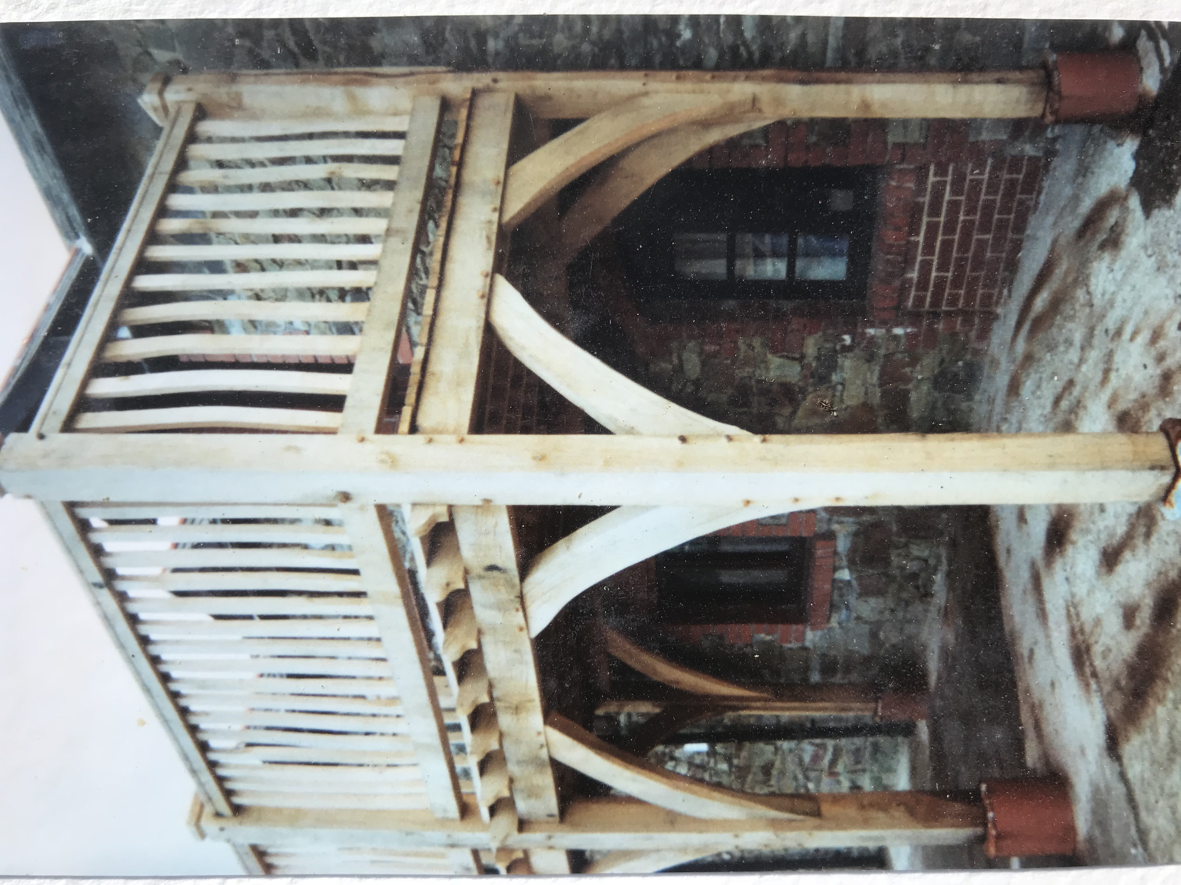 Green oak framed balconies