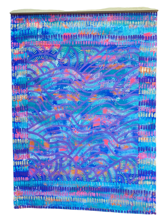 kakémonos art textile suki artiste peintre contemporain