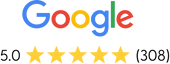 5.0 star Google review rating from 308 reviews