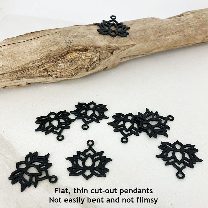 Thumbnail: BLACK LOTUS Choker Necklace - Single or Double
