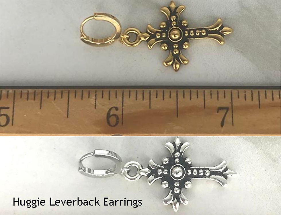 Thumbnail: FLEUR CROSS Earrings