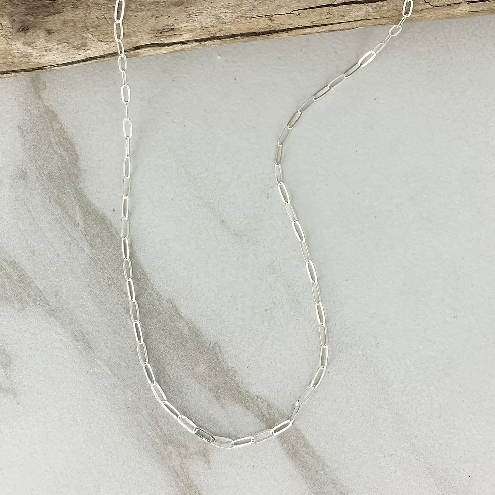 Thumbnail: MINI PAPERCLIP Sterling Silver Layering Necklace