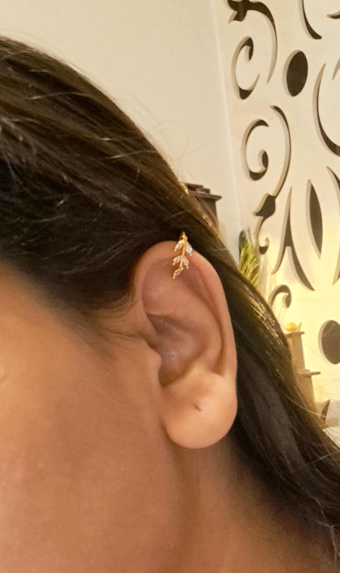 Elegant Leaf Ear Cuffs