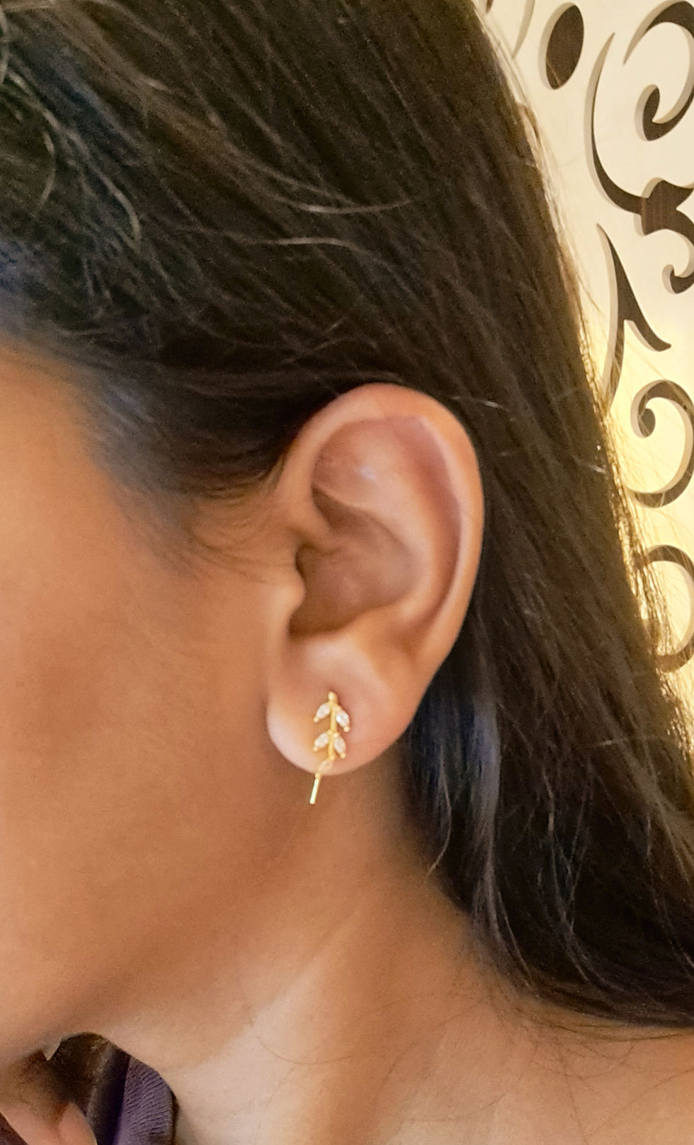 Thumbnail: Elegant Leaf Ear Cuffs