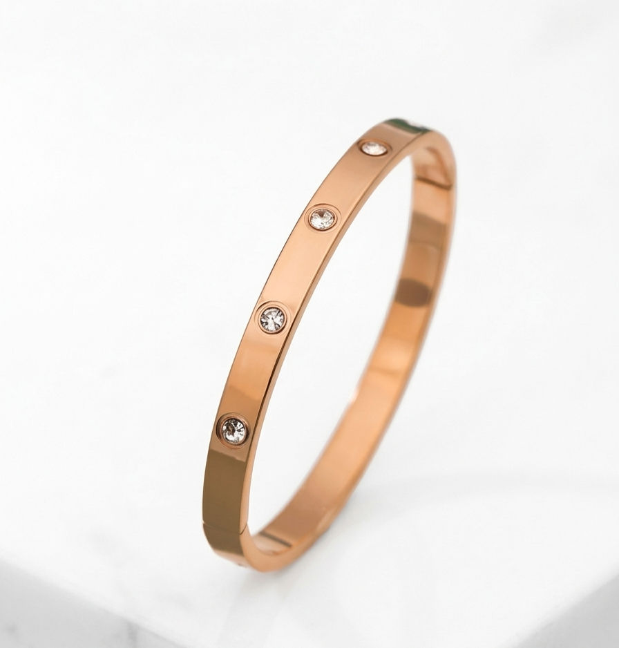 Rosegold Diamond Studded Kada