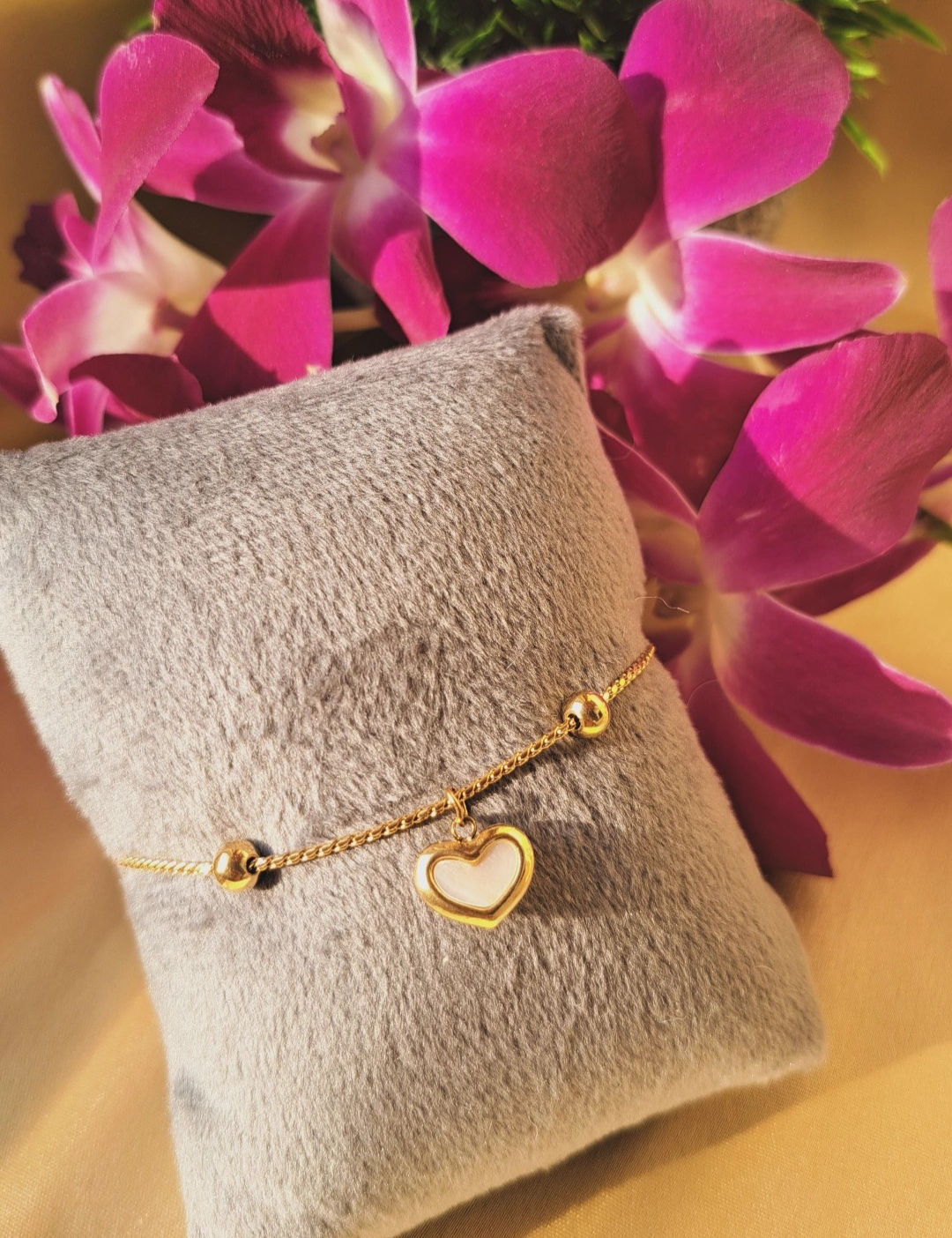 Moonstone Love Heart Bracelet