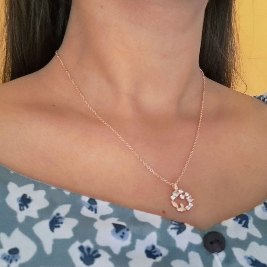 Rose Gold - Plated Flower Necklace