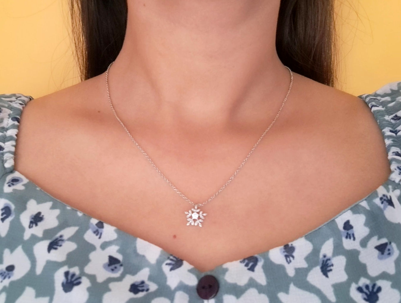 Silver Snowflake Necklace