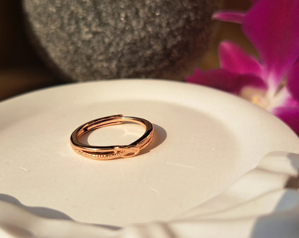 Thumbnail: Dainty Love Knot Ring