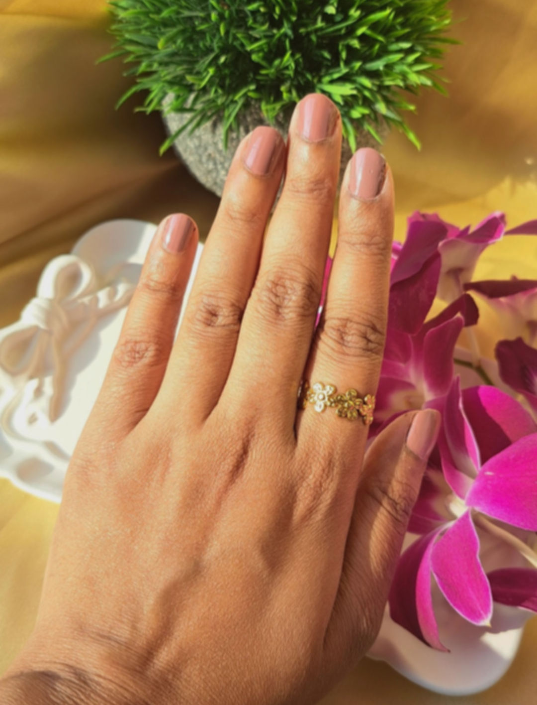 Dainty Floral Wrap Ring