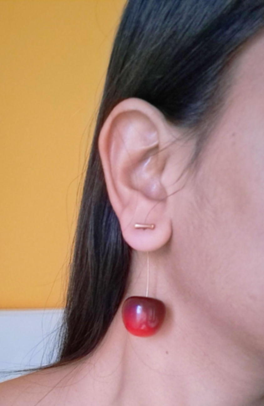 Cherry Drop Earrings