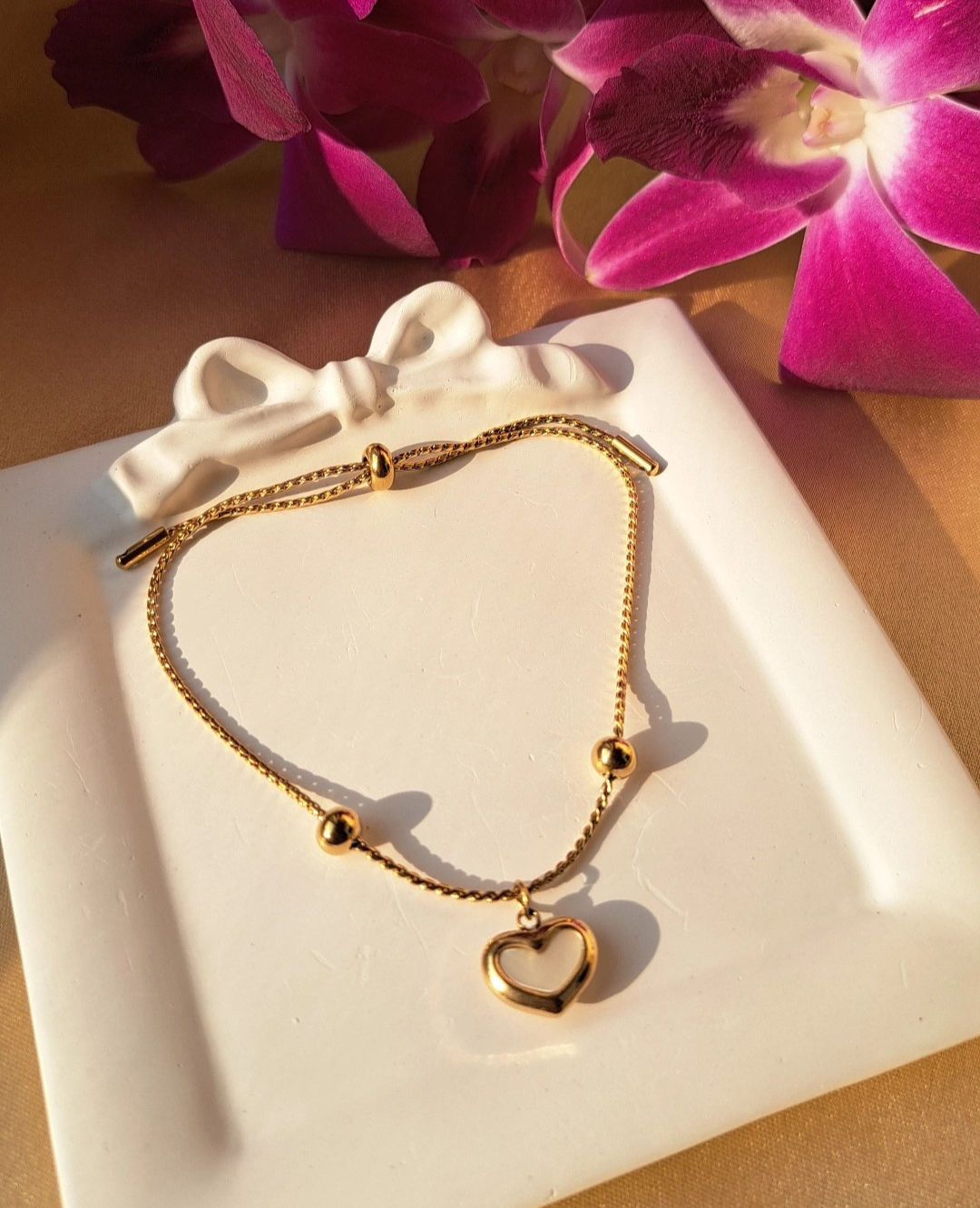 Moonstone Love Heart Bracelet