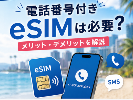 アメリカ旅行で電話番号付きeSIMは必要？メリット・デメリットを徹底解説【2026年版】