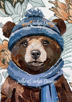 P1317 Bear with hat $175