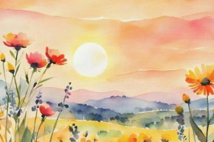 Golden Hour Landscapes Watercolor Workshop