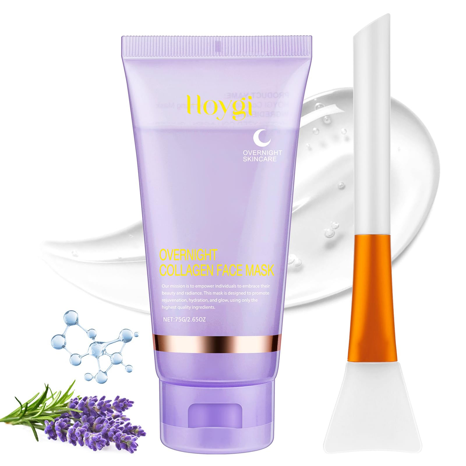 Hydrolyzed Collagen Overnight Face Mask with Brush