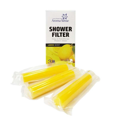 Replacement Aroma Sense Shower Filter Pk 3 Lemon Kleanwater NZ
