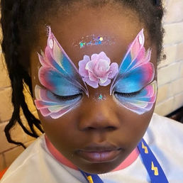 Butterfly face paint in London