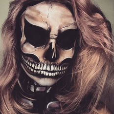 Skeleton Halloween face paint