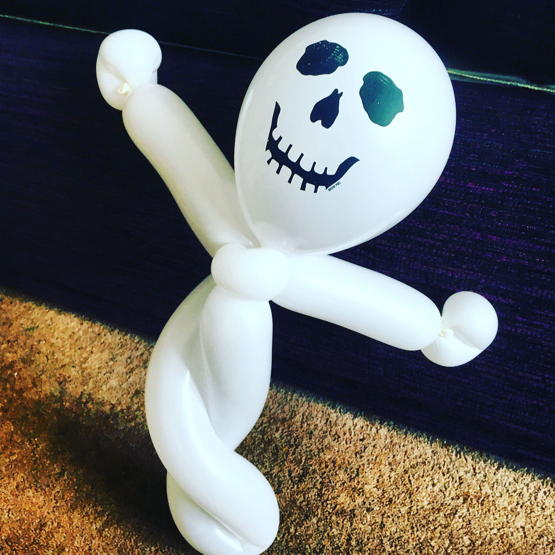 Balloon made into a ghost