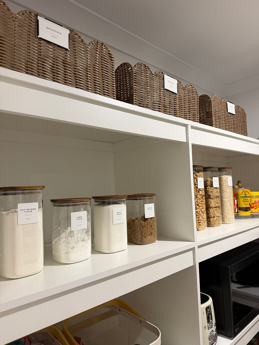 Pantry organisation