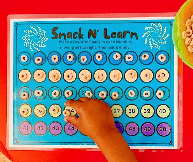 Up to 50 Placemat- Count • Snack • Learn