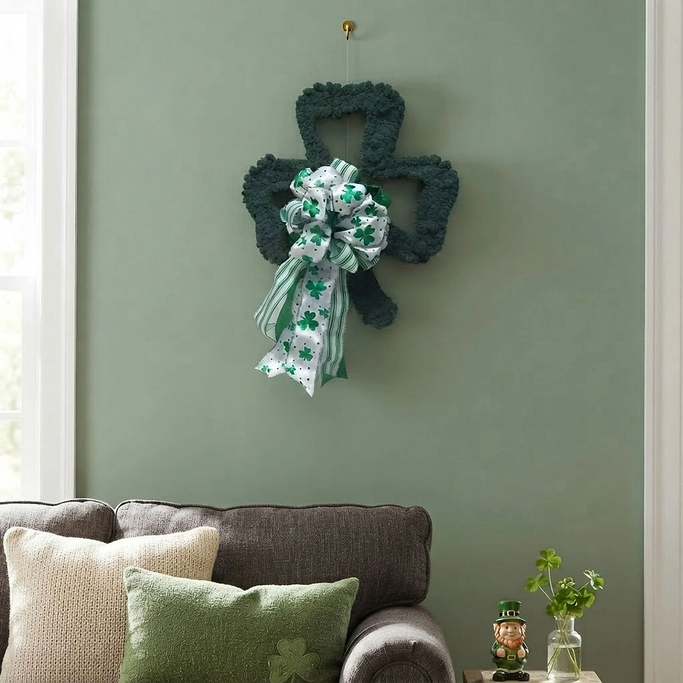 Thumbnail: St. Patrick’s Day Shamrock Wreath
