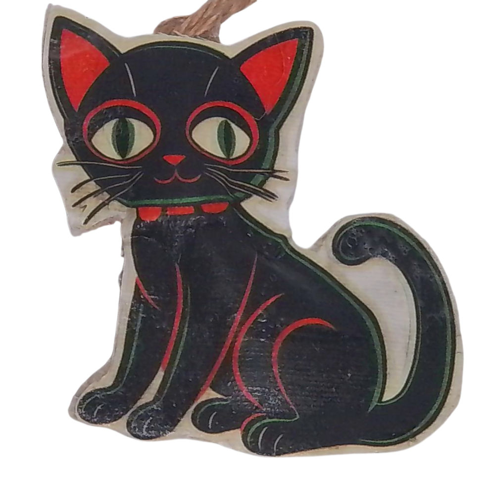 Thumbnail: Vintage Halloween Hanging Ornament Set – 6 Piece Spooky Décor Collection