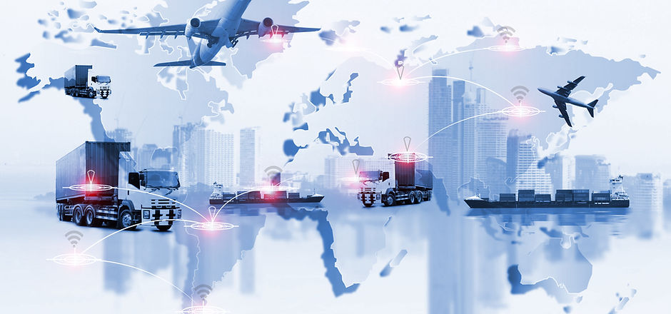 Global logistics network Web site concep