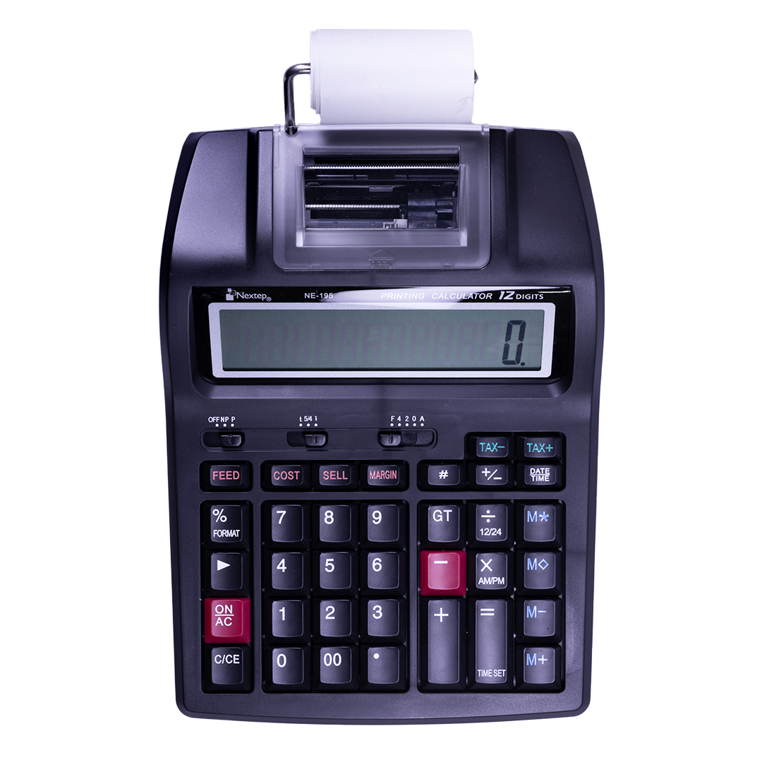 CALCULADORA CON IMPRESORA 12 DÍGITOS