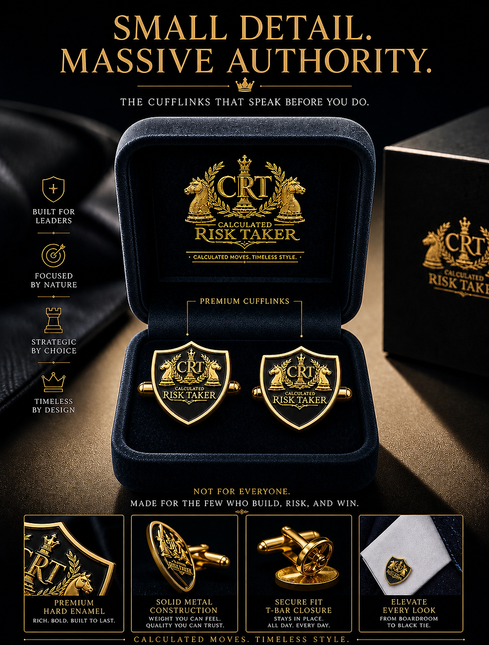 Thumbnail: CRT "Signature Crest" Cufflinks