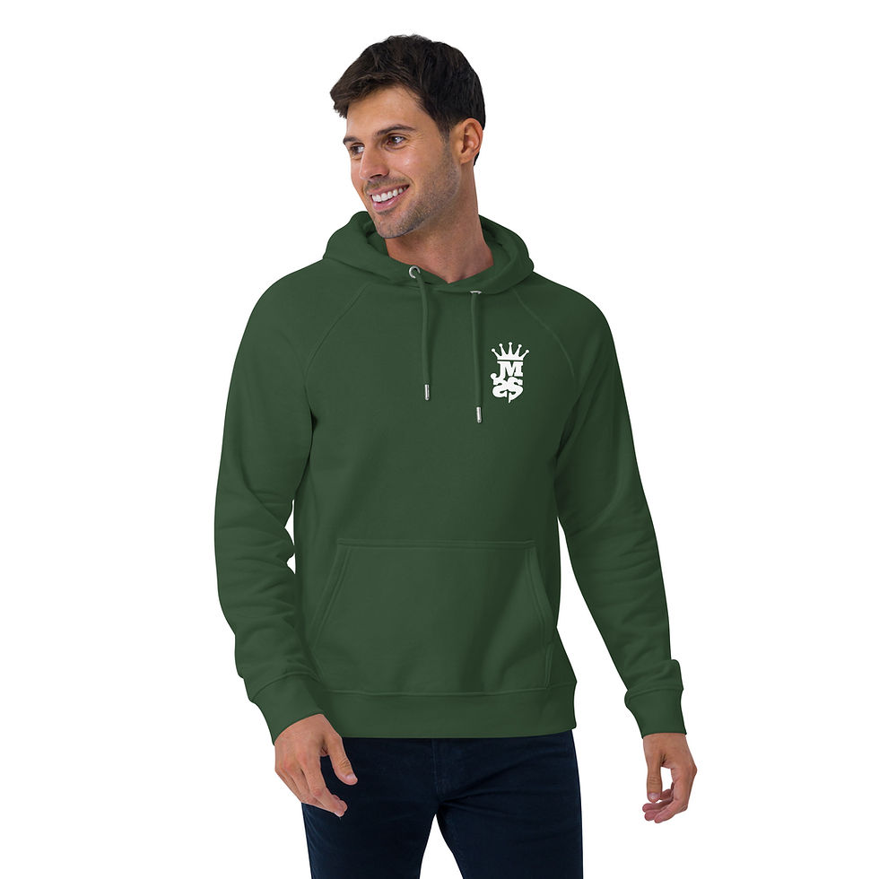 Thumbnail: Unisex eco raglan hoodie - KOR SWIRLS