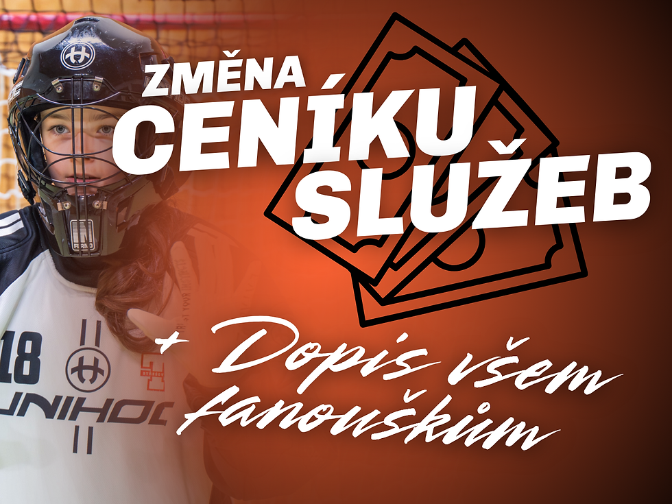 Změna ceníku služeb + dopis