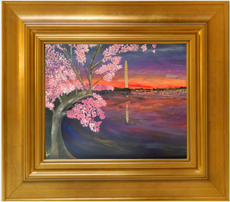 Cherry Blossoms at Nightfall