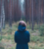 Woman Alone in Forest