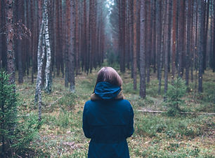 Woman Alone in Forest