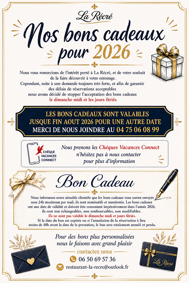 bons cadeaux